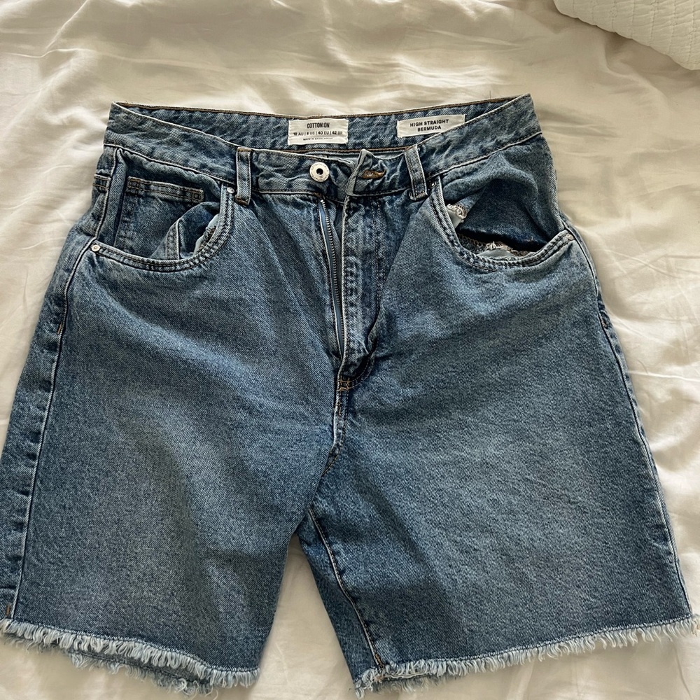 Cotton On Denim Blue Women's Bermuda